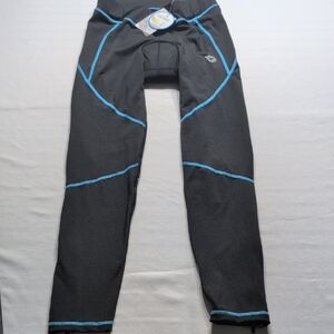 Baleaf Legging Womens Medium NWT Black Padded Cycling Athletic UPF 50+ Zip Ankle